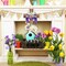 He is Risen Easter Decoration Wooden Wreaths for Front Door Sign Cross Sign Door Wall Signs, Sheep Christian Jesus Lily Flowers Ornaments Hanging Crafts for Spring Home Farmhouse Party Porch Decor